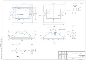 Чертежи стальной роликовой опоры. Реверс-инжиниринг корпуса роликовой опоры рольганга.