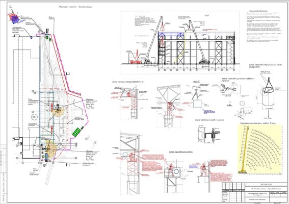 Технологическая карта на монтаж металлических конструкций промышленного здания